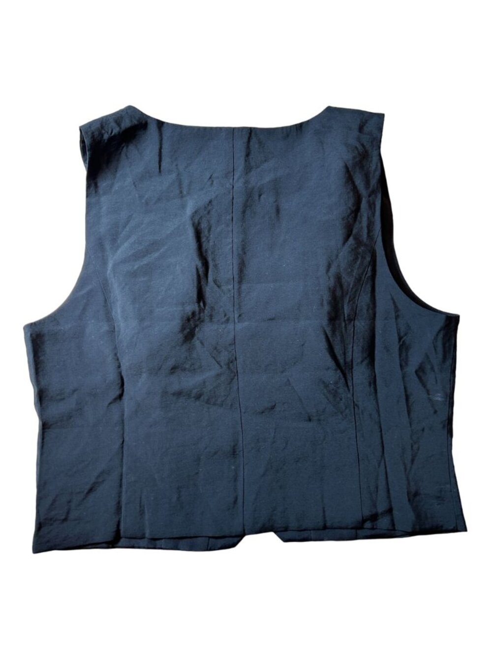 Madewell Katrina Crop Vest Top In Soft Drape True Black Size 10 NWT - Picture 4 of 4